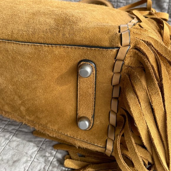 Coach Fringe Cervo Suede Oak Rogue 30/31 - Picture 8 of 12